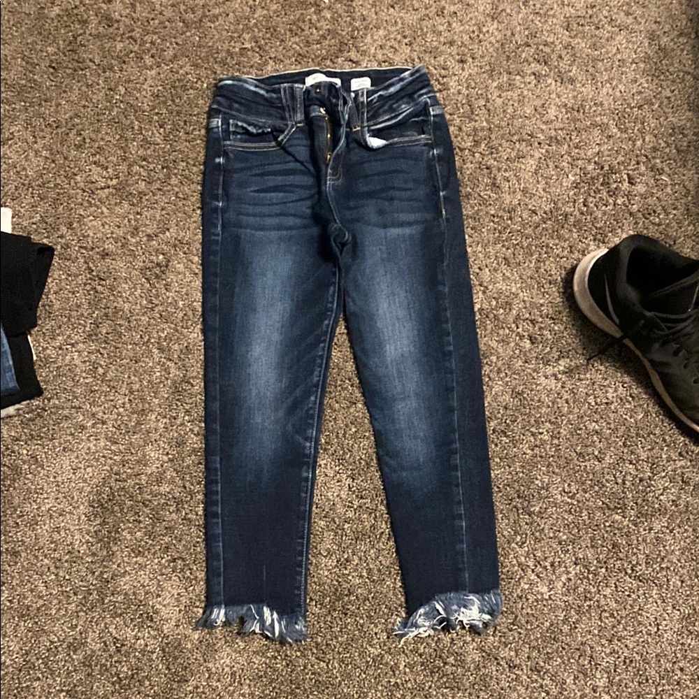 Kancan mid rise slim fit ankle skinny jeans size 14